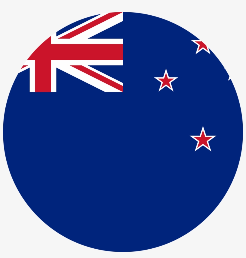 New Zealand Flag Round Medium - New Zealand Flag Gif, transparent png #8907133