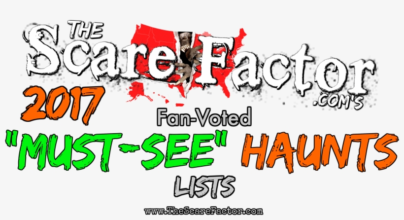 Scare Factor 2017 Top Must See Haunted Houses List - Nba Fan Map, transparent png #8907220