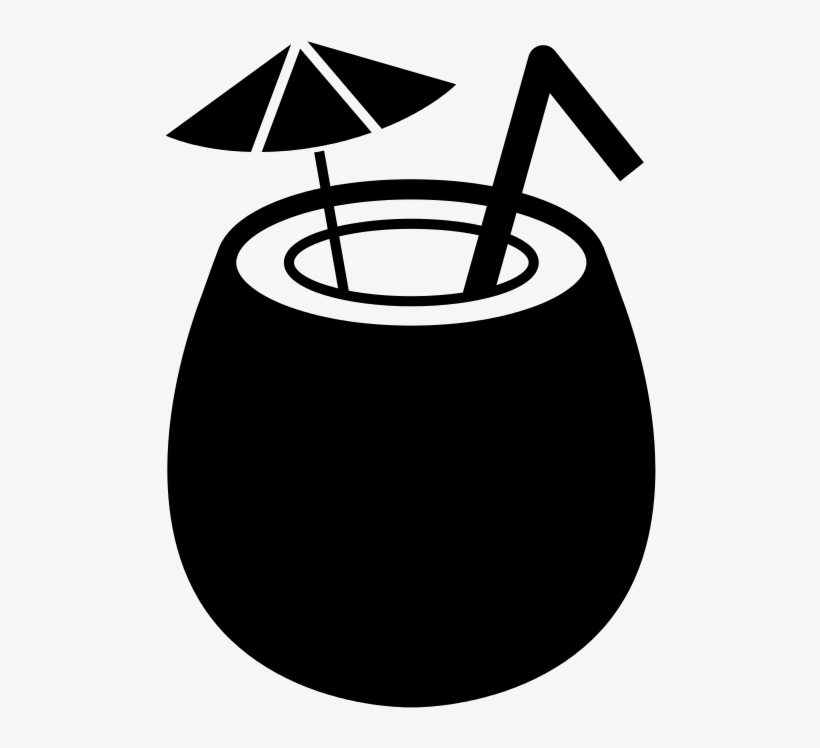 Cauldron Clipart Svg - Drinks Clipart Black And White, transparent png #8907834
