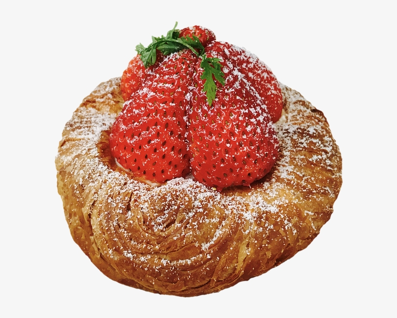 Cake, Tart, Strawberries, Pastries, Dessert - Pastries Png, transparent png #8908240