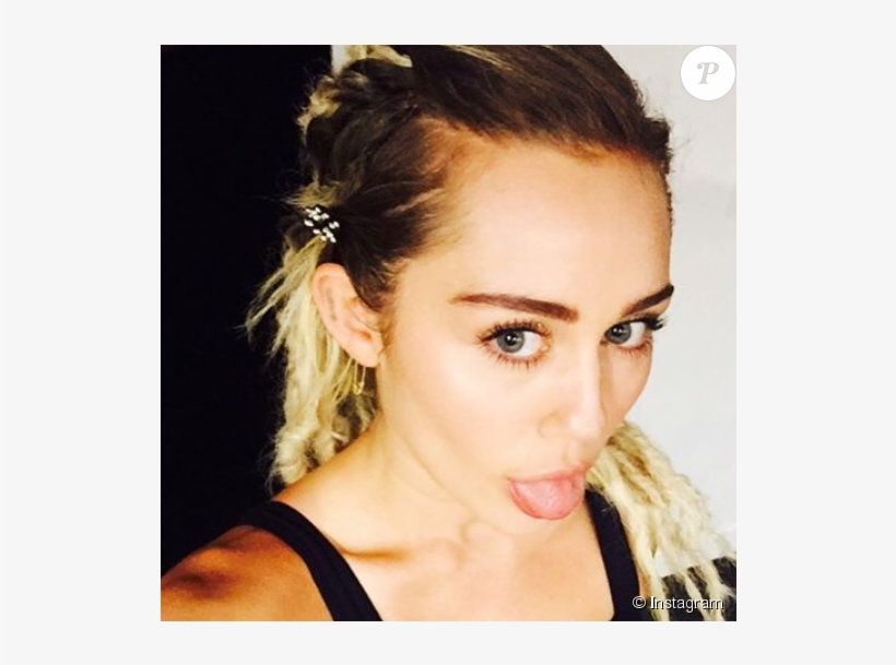 Miley Cyrus Dévoile Sa Nouvelle Coupe De Cheveux Sur - Nicki Minaj Puta, transparent png #8908795