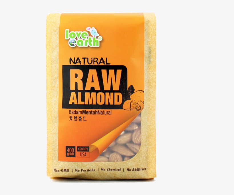 Natural Raw Almond 400g - Raw Almond Malaysia, transparent png #8909010