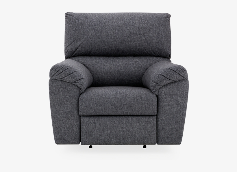 Image For Grey Upholstered Reclining, Rocking And Motorized - Recliner, transparent png #8909165