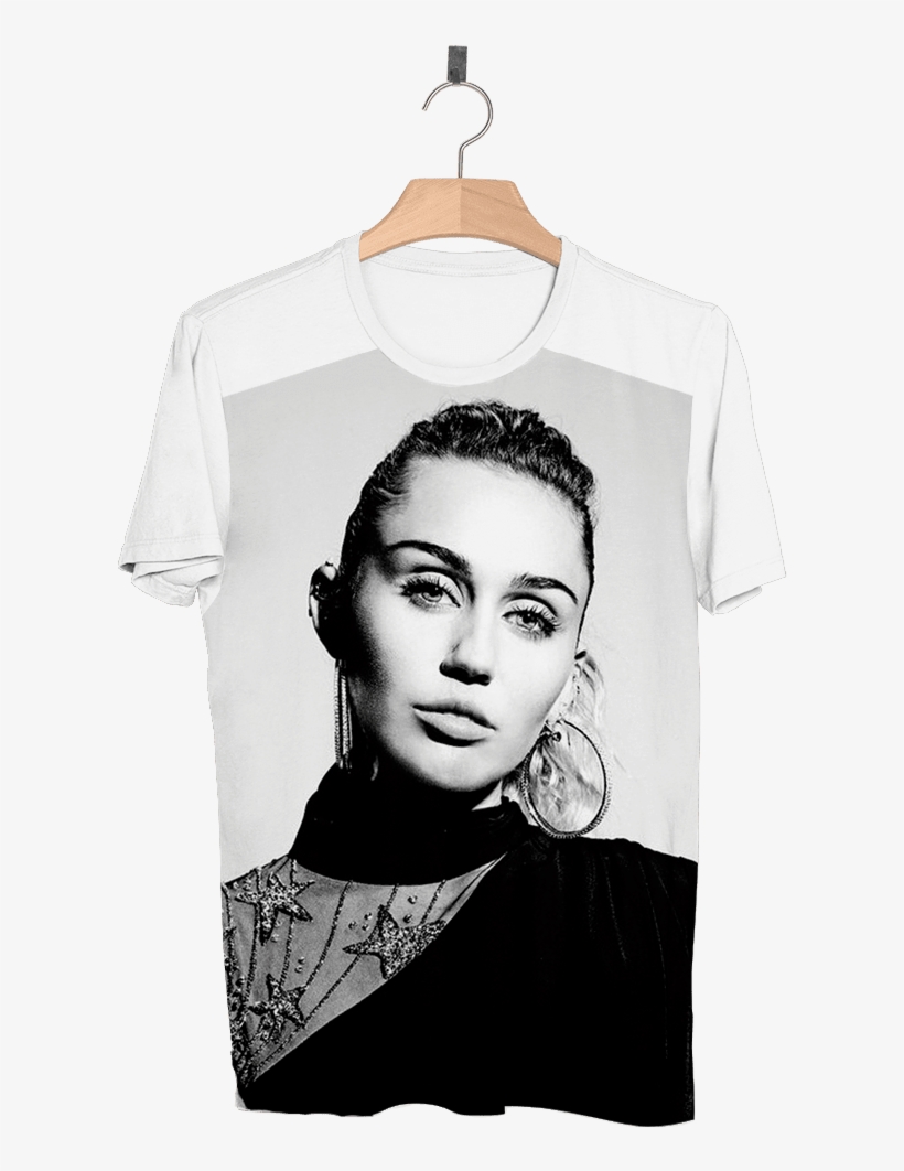 Miley Cyrus P&b - Clothes Hanger, transparent png #8909354