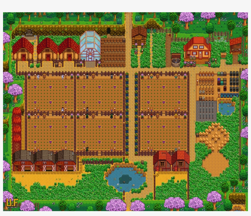 Stardew Valley Animal Farm Layout, transparent png #8909896