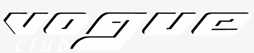 Vogue Club Logo Black And White - Black-and-white, transparent png #8910103
