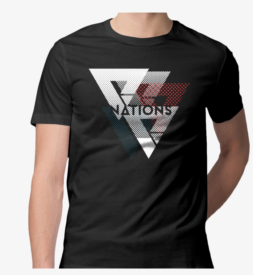 Halftone Tee - Black - Apna Time Aayega T Shirt, transparent png #8910716