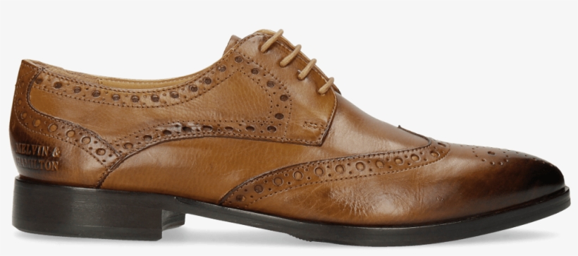 Derby Shoes Jessy 6 Tobacco - Leather, transparent png #8911002