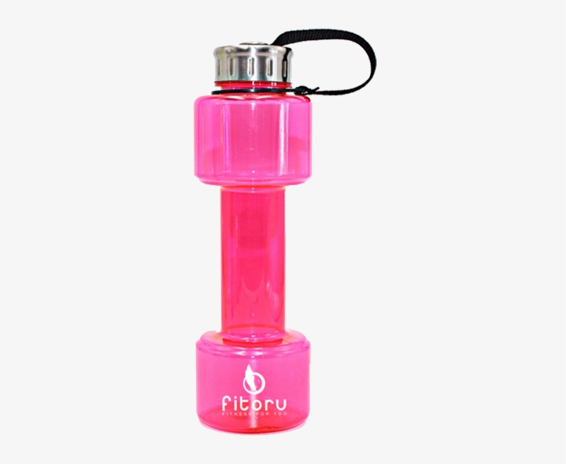 Unique Dumbbell Design Fitness Water Bottle 710ml Bpa-free - Water Bottle, transparent png #8911611