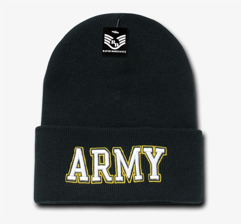 Rapid Dominance Us Army Text - Beanie, transparent png #8911692