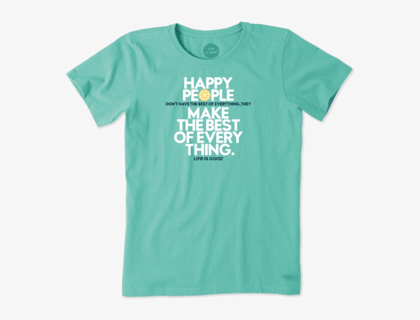 Women's Happy People Crusher Tee - Active Shirt, transparent png #8912370