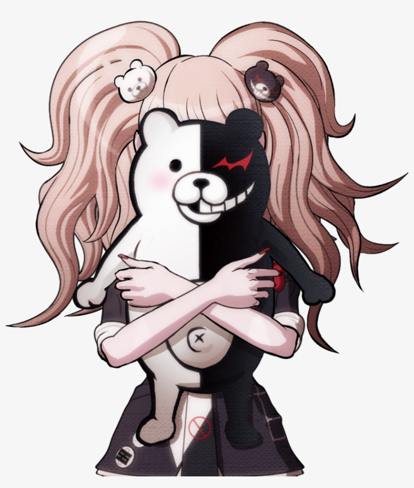 , - Danganronpa Junko And Monokuma, transparent png #8912551