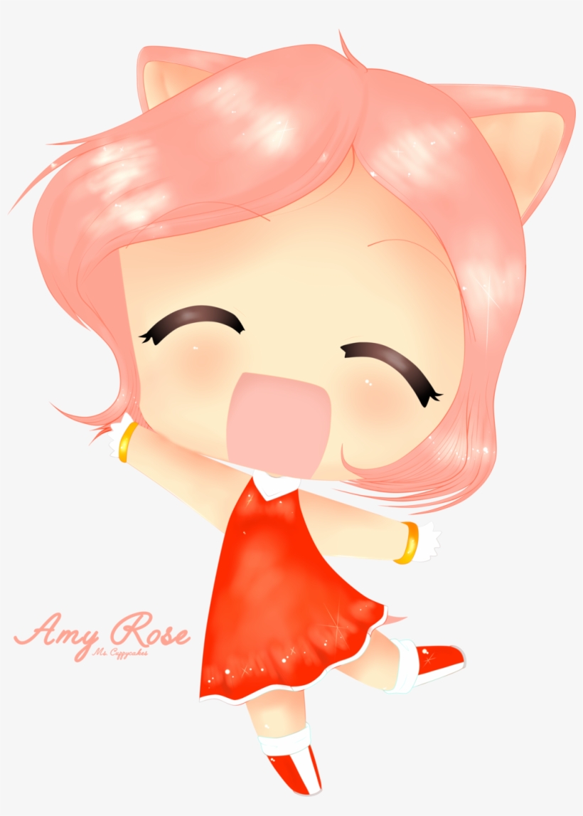 Amy Rose Neko - Cartoon, transparent png #8913305