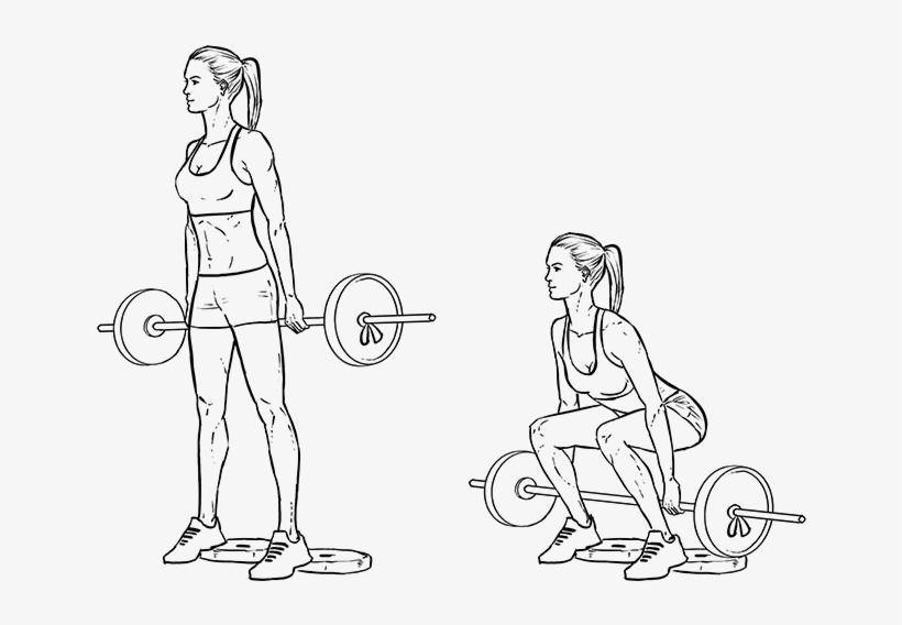Workout Builder For Women - Easy Drawing Of Exercise, transparent png #8913688