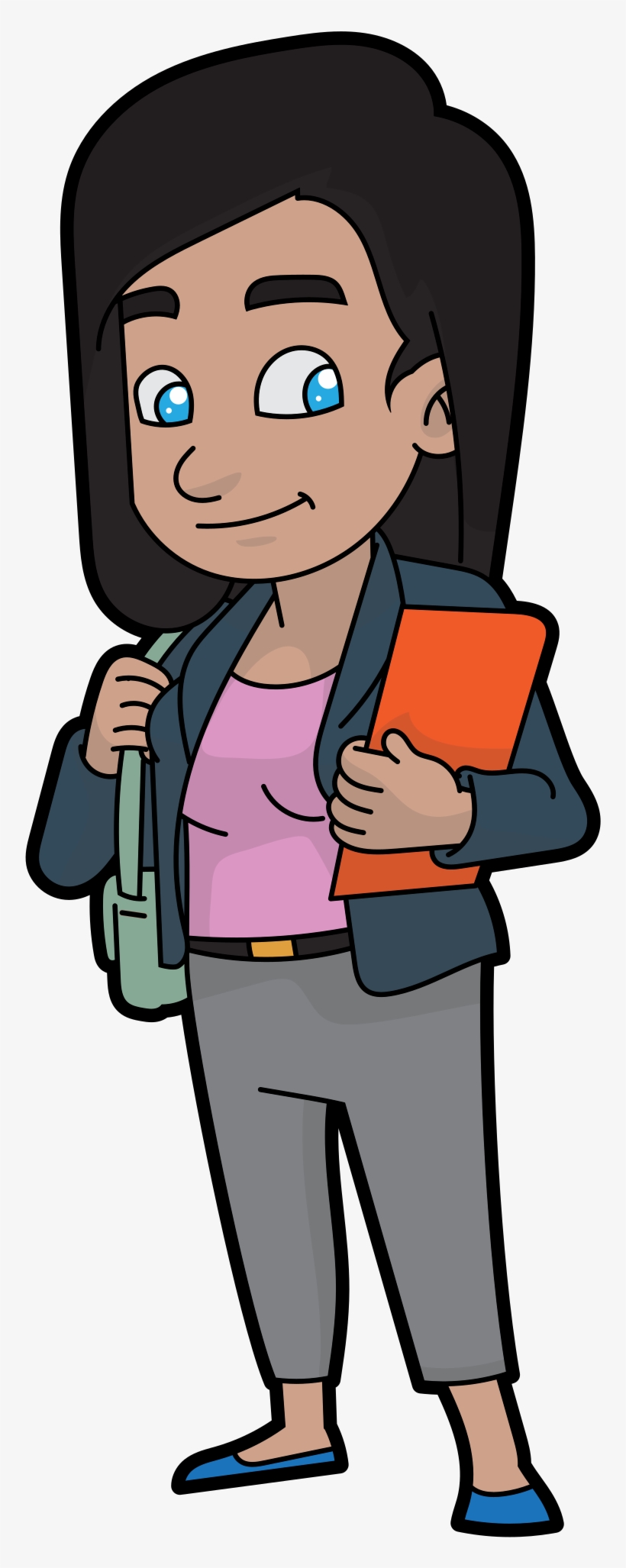 Open - Business Women Cartoon, transparent png #8914087