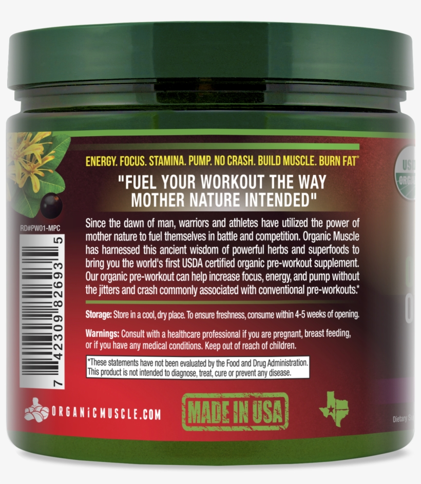 Organic Pre Workout - Strawberry, transparent png #8914168