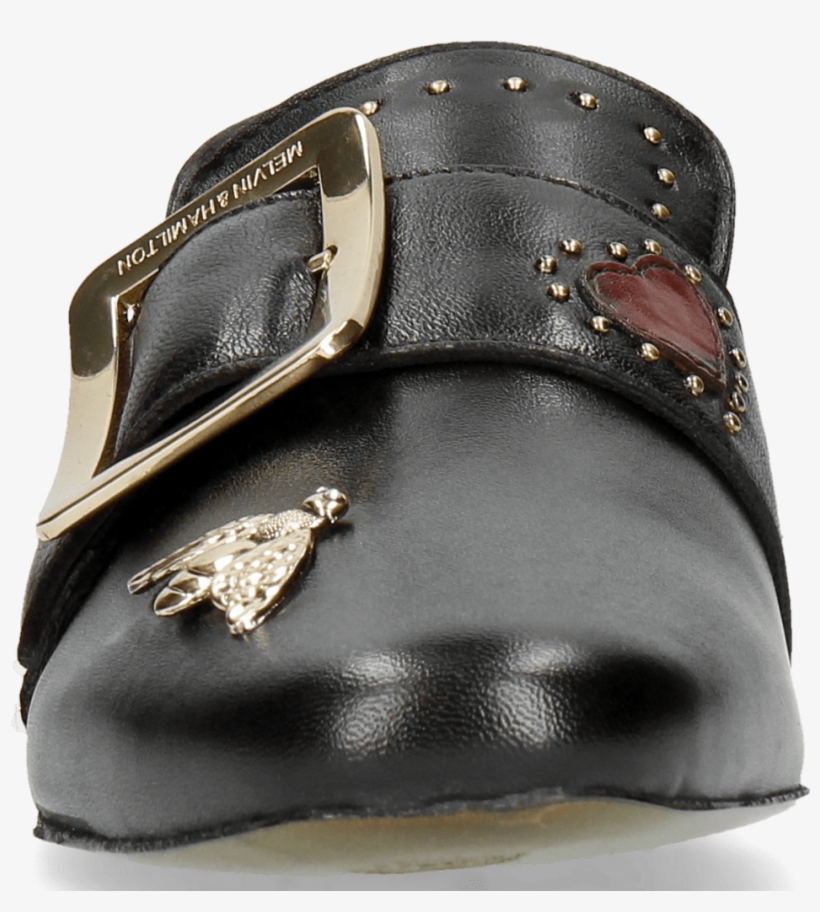 Loafers Luna 2 Nappa Black Bee Gold - Leather, transparent png #8914332