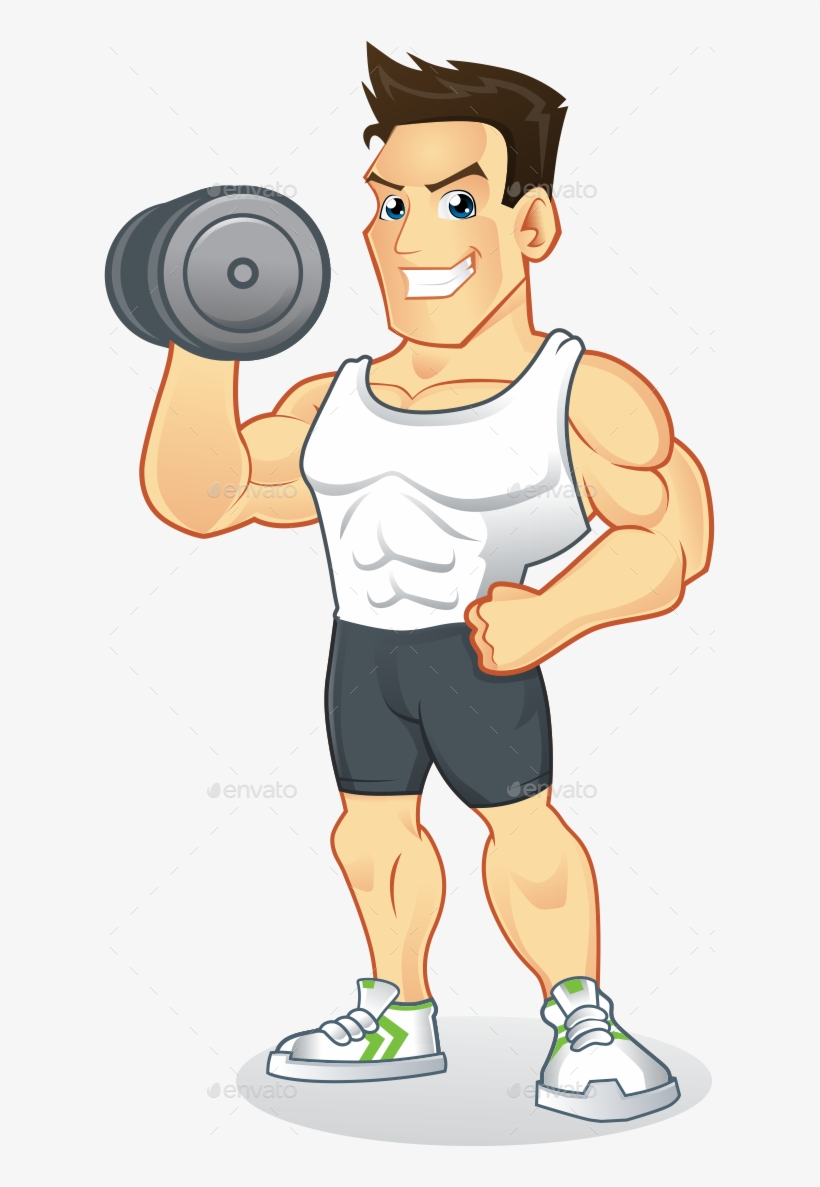 Download 2 3 3 4 4 5 5 6 6 Gym Mascot - Transparent Cartoon Png Exercise  PNG Image with No Background 