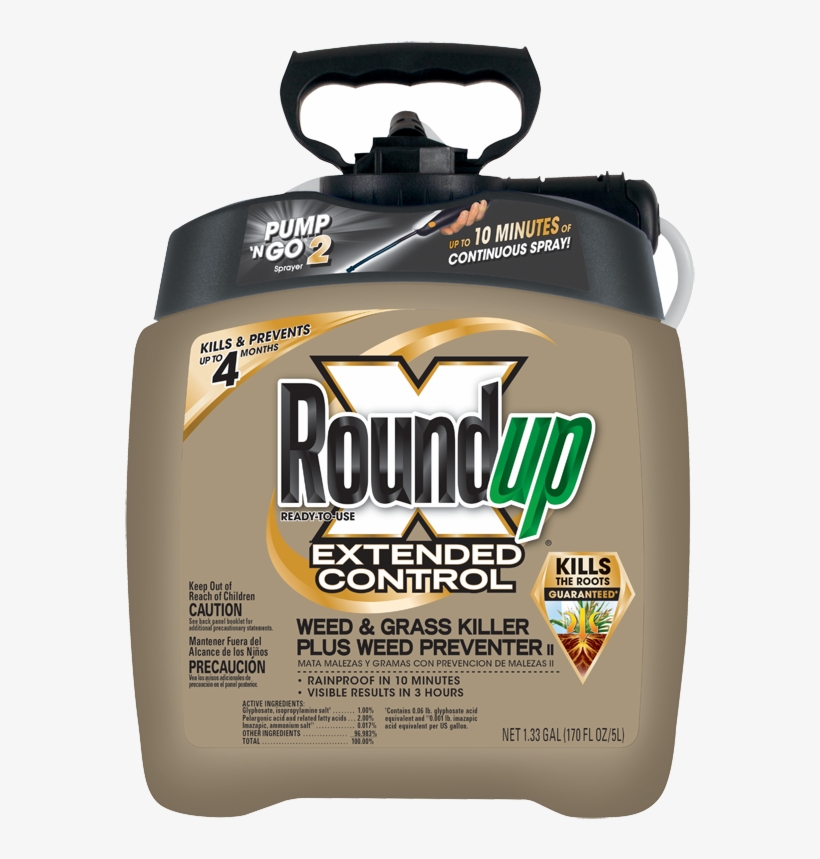 Roundup Ready To Use Extended Control Weed And Grass - Roundup Weed Killer, transparent png #8916855