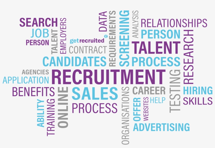 Recruitment Word Cloud Get Rec - Graphic Design, transparent png #8917960