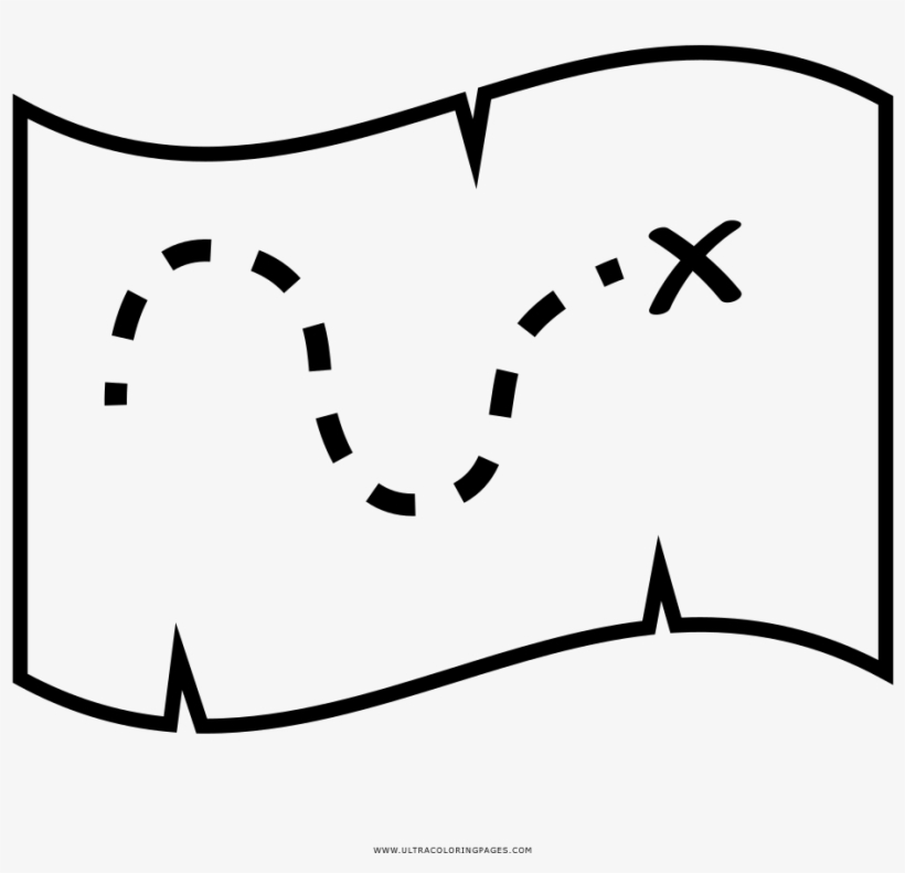 Treasure Map Coloring Page