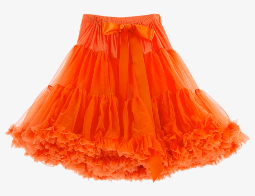Orange Petticoat - Miniskirt, transparent png #8919083