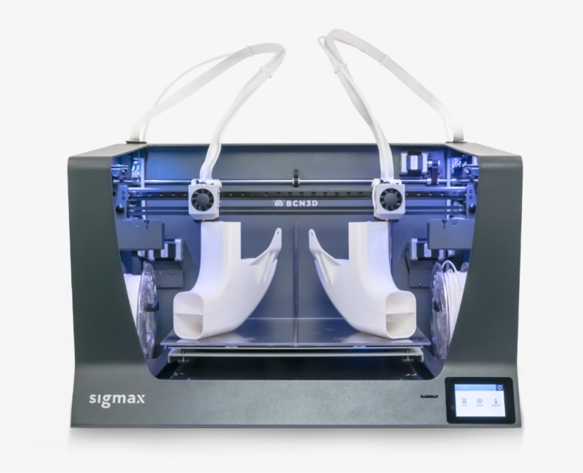 Bcn3d Sigmax Large Dual Extruder Fff 3d Printer - Sigmax 3d Printer, transparent png #8919169
