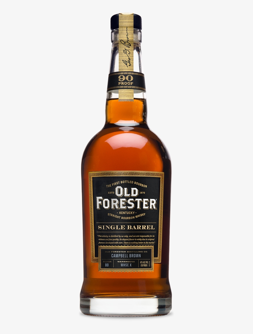 Single Barrel Bottle - Old Forester 1910 Bourbon, transparent png #8919484