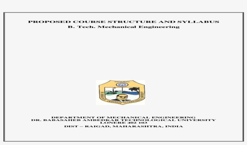 Mechanical Course Structure And Syllabus B - Crest, transparent png #8919555