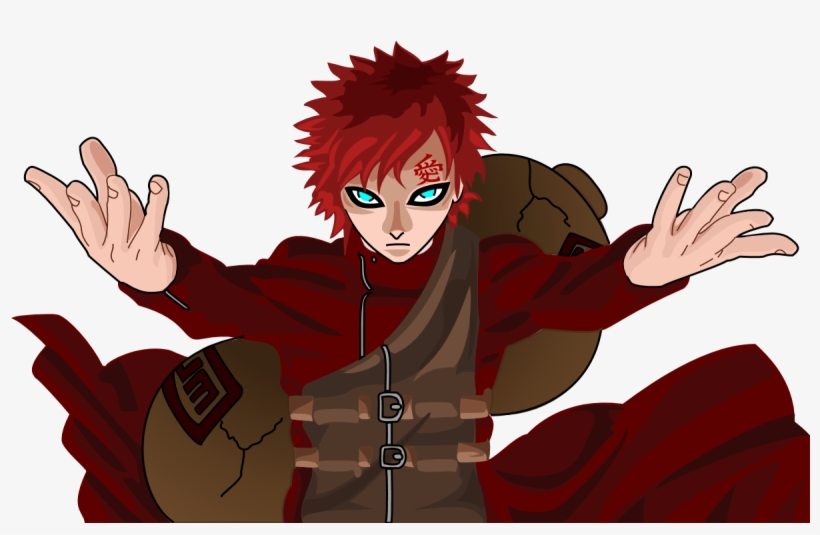Sabaku No Gaara By Demarthl - Personaje De Arena De Naruto, transparent png #8919590