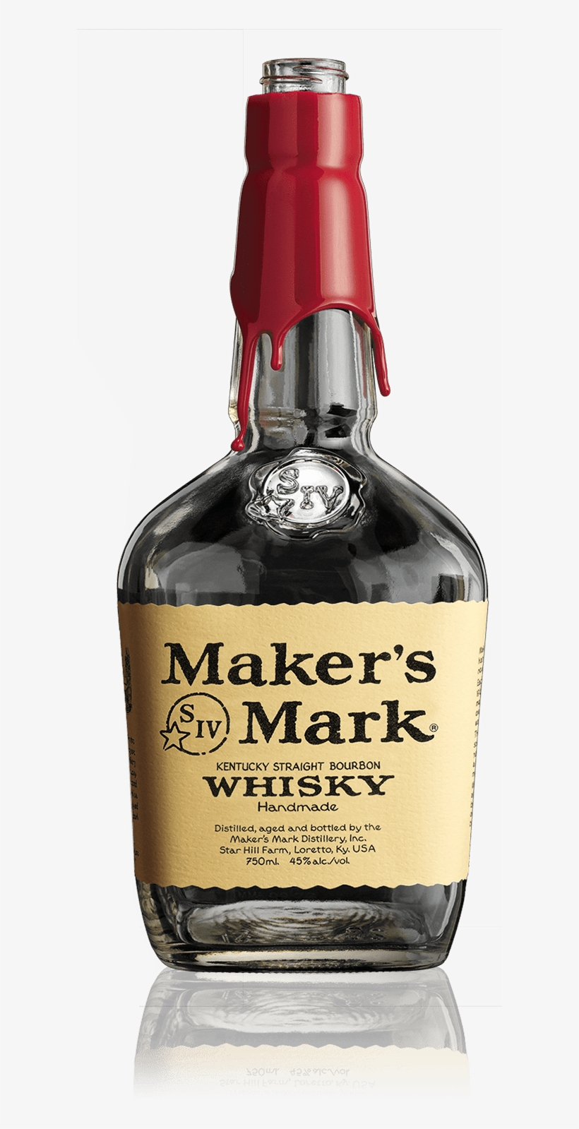 Image Of Empty Maker's Mark® Bottle - Makers Mark, transparent png #8919731