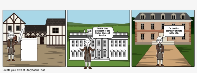 Thomas Jefferson - Cartoon, transparent png #8919826