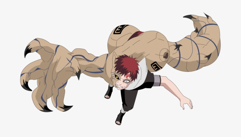 Gnevvvvvv Гаара Песочного Водопада - Gaara Shukaku Png, transparent png #8919928