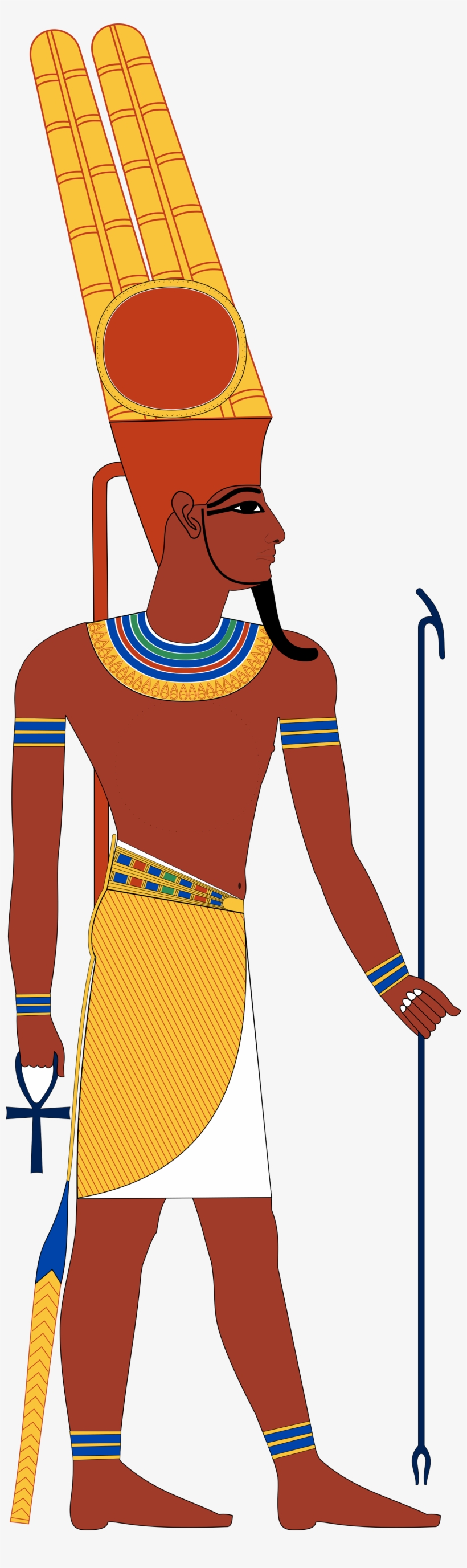 Open - Ancient Egyptian God Amun, transparent png #8920470