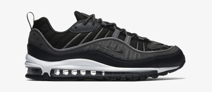 Nike Air Max 98 Se Black Anthracite Dark Grey - Nike Dunk Low Flyknit, transparent png #8921068