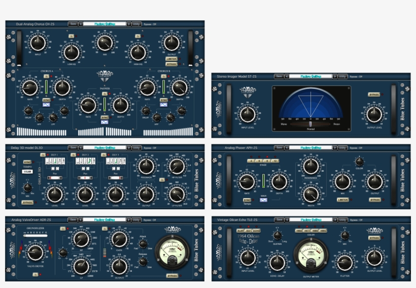 Nomad Factory Blue Tubes Effects Pack - Control Panel, transparent png #8921499