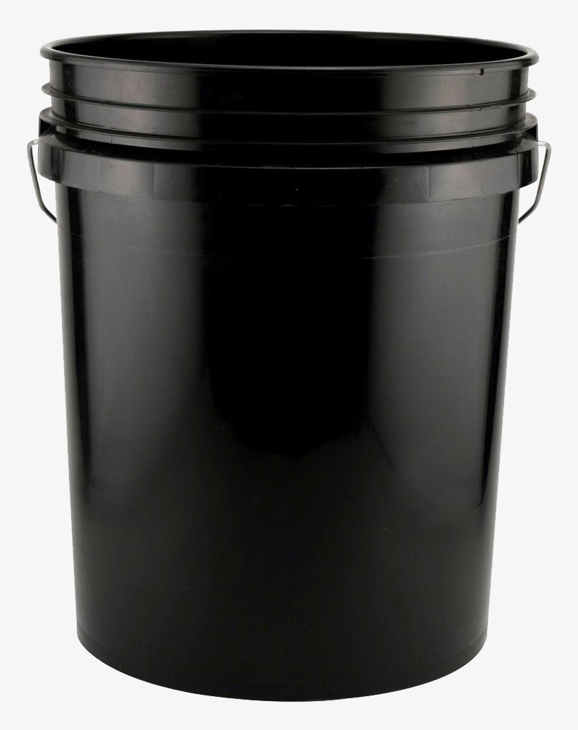 Black 5 Gallon Bucket, transparent png #8921513