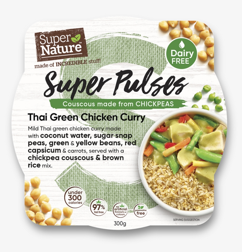 Meal Frozen Thai Chicken Curry 300g - Super Nature Super Pulses, transparent png #8921587