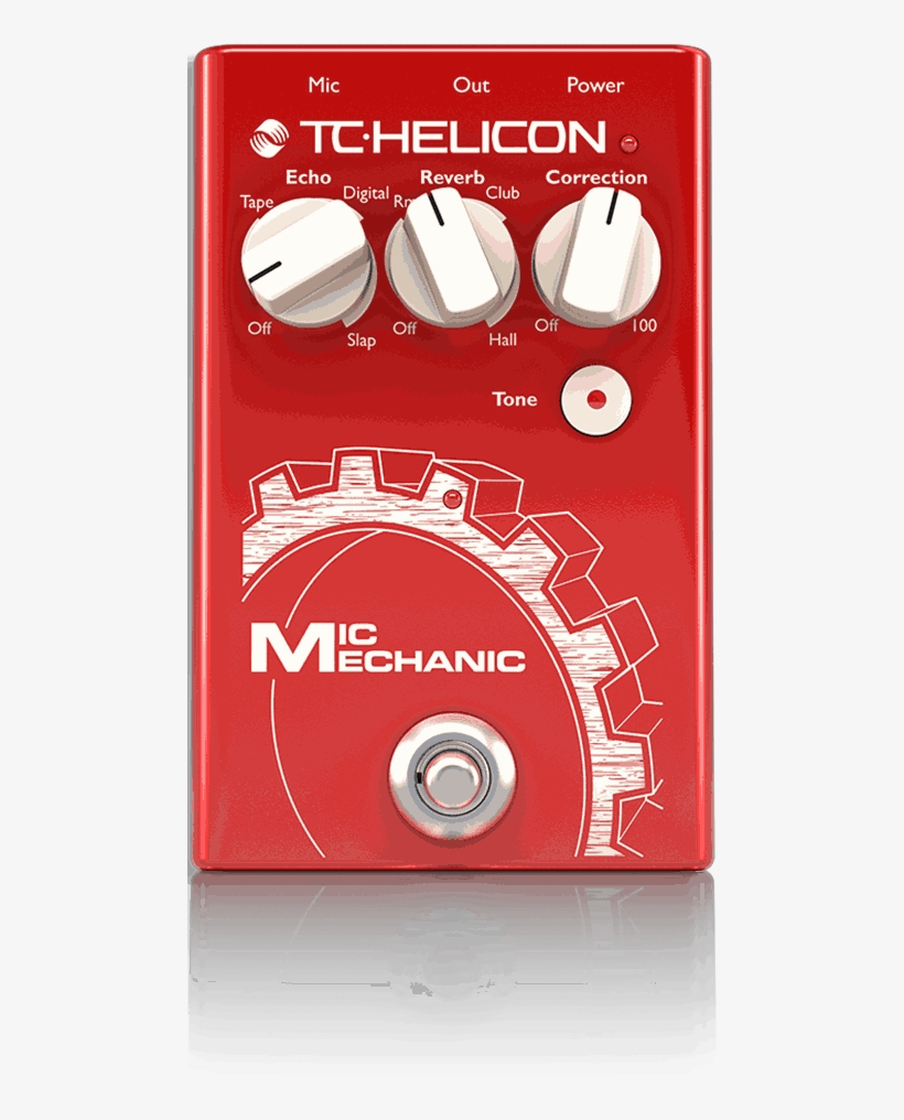 Mic Mechanic 2 Echo, Reverb And Pitch Correction Pedal - Tc Helicon Mic Mechanic 2, transparent png #8921905