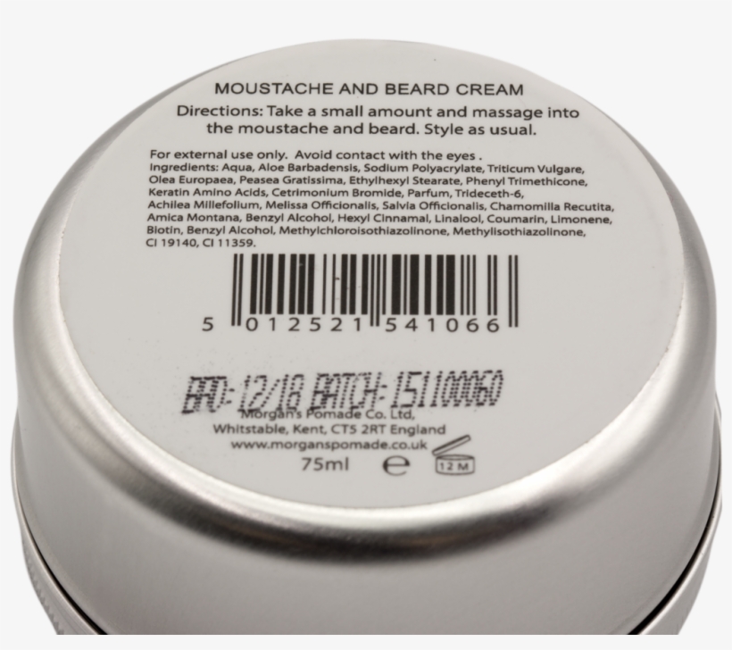 Morgan's Moustache And Beard Cream - Eye Shadow, transparent png #8922577