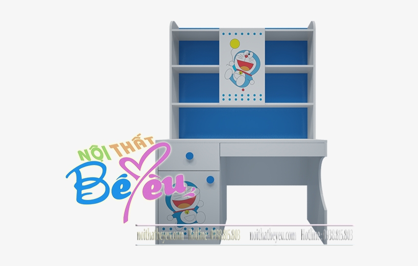 Bộ Phòng Ngủ Trẻ Em Doremon Giường Tầng Lùn - Table, transparent png #8922823