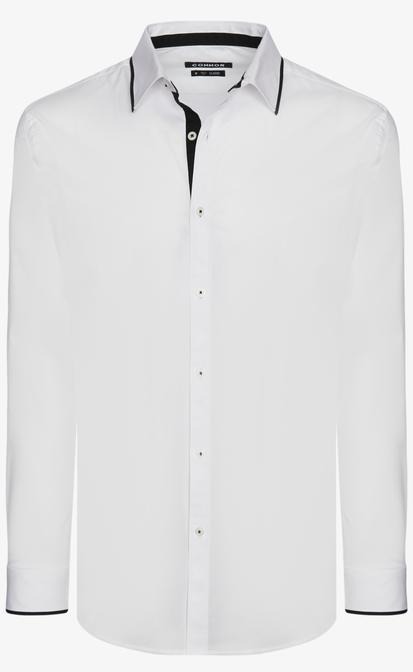 White Muswell Dress Shirt - Formal Wear, transparent png #8922896