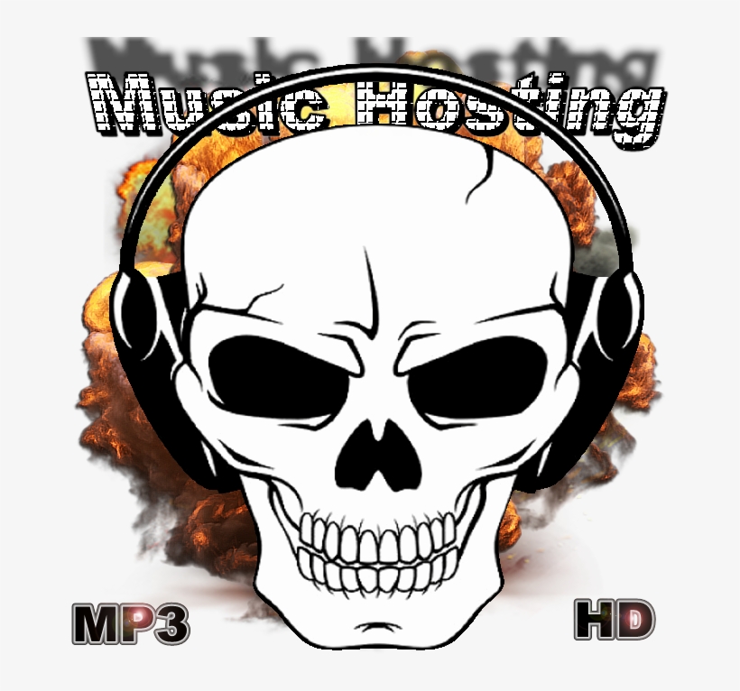 Music Hosting - Skull, transparent png #8923041