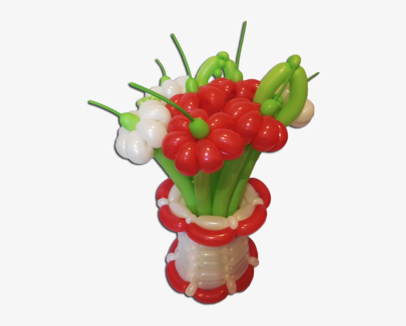Buket Iz Vozdushnykh Sharov V Vaze Krasno Belyye Tsvety - Habanero Chili, transparent png #8923126