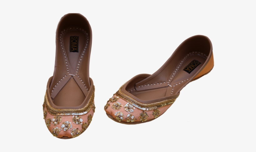 Peach Tulip Hand Crafted Footwear - Ballet Flat, transparent png #8923536