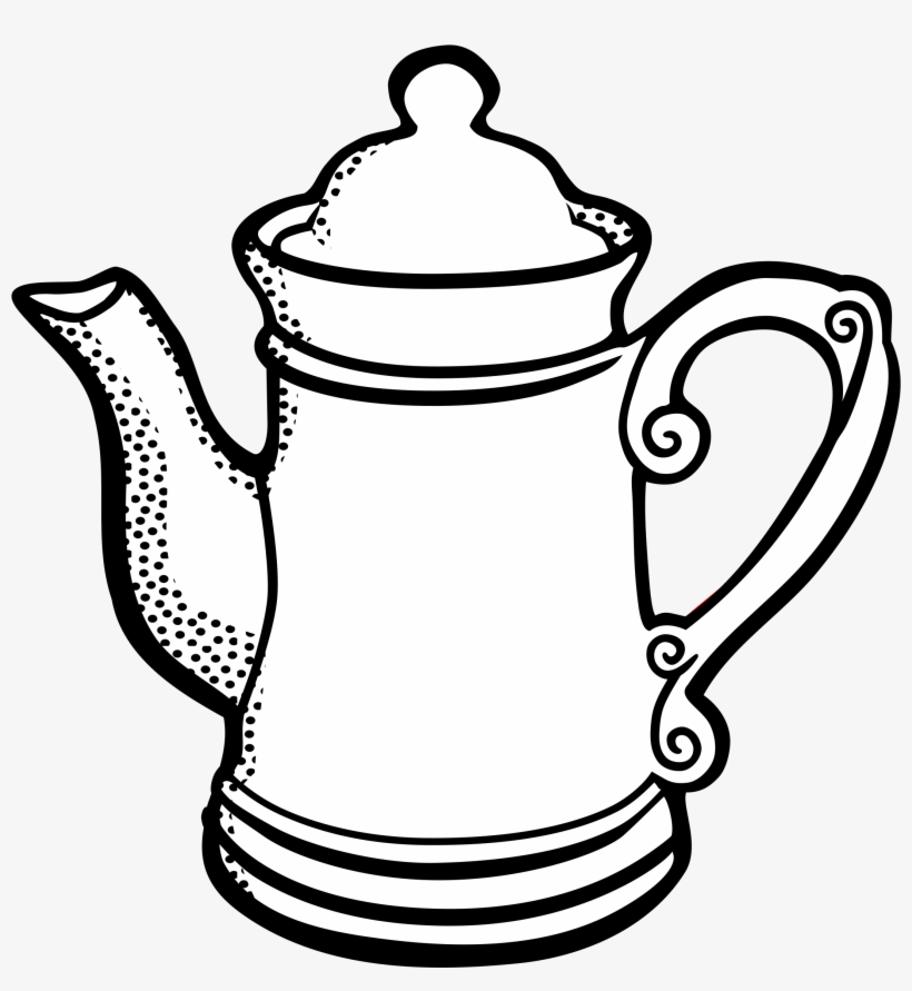 Lineart Icons Png - Kaffeekanne Clipart, transparent png #8923661