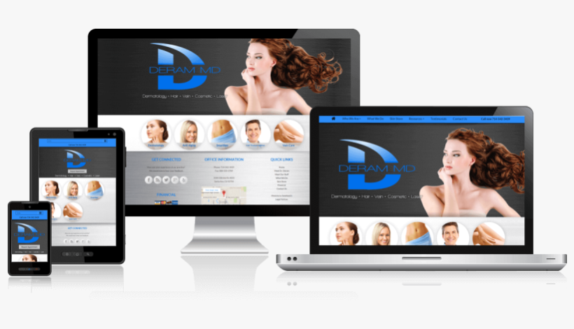 Responsive Medical Website Design Is The Recommended - Responsive Design Medical Website Png, transparent png #8923863