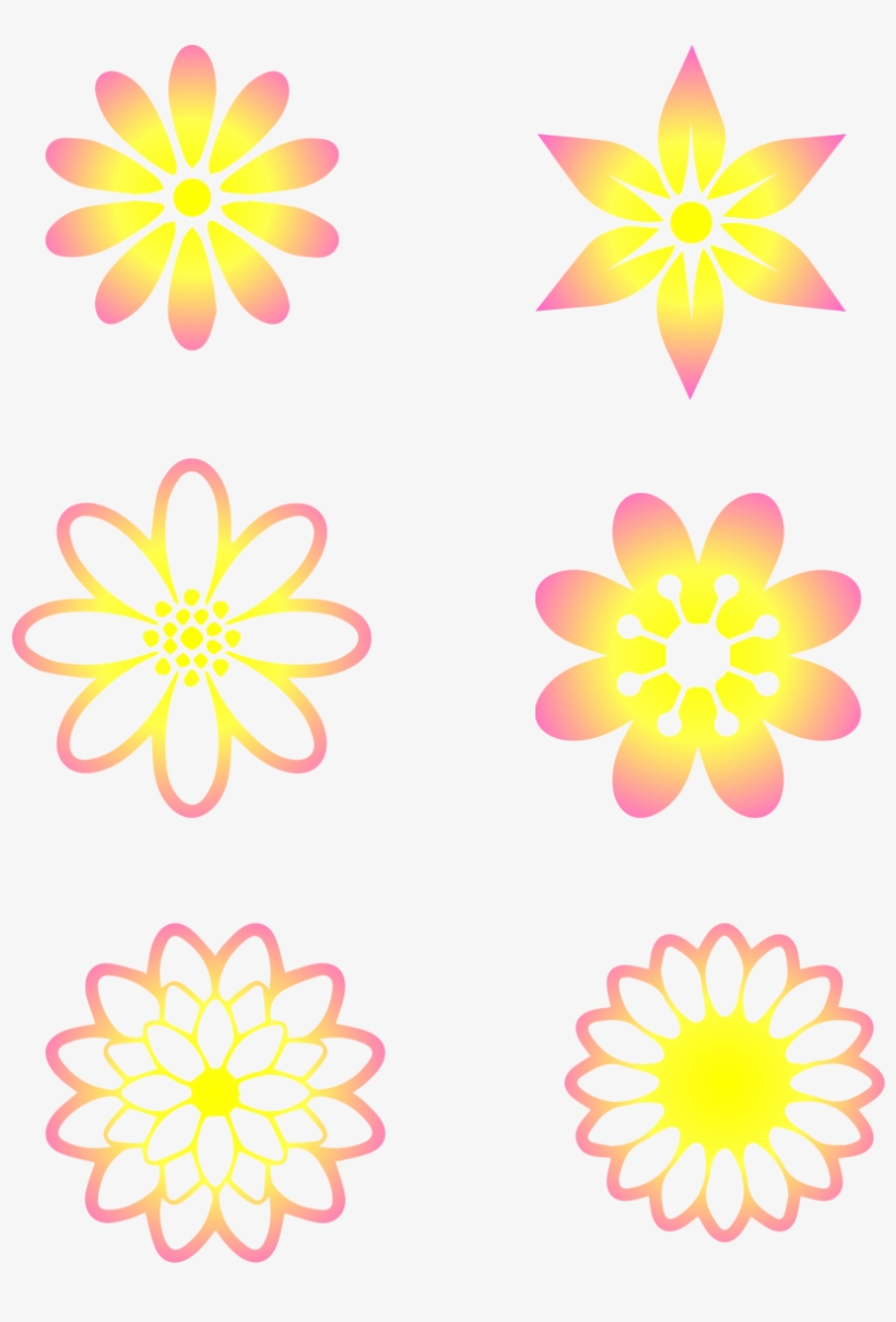 Fantasy Gradient Floral Decorative Elements Dreamy - African Daisy, transparent png #8924168