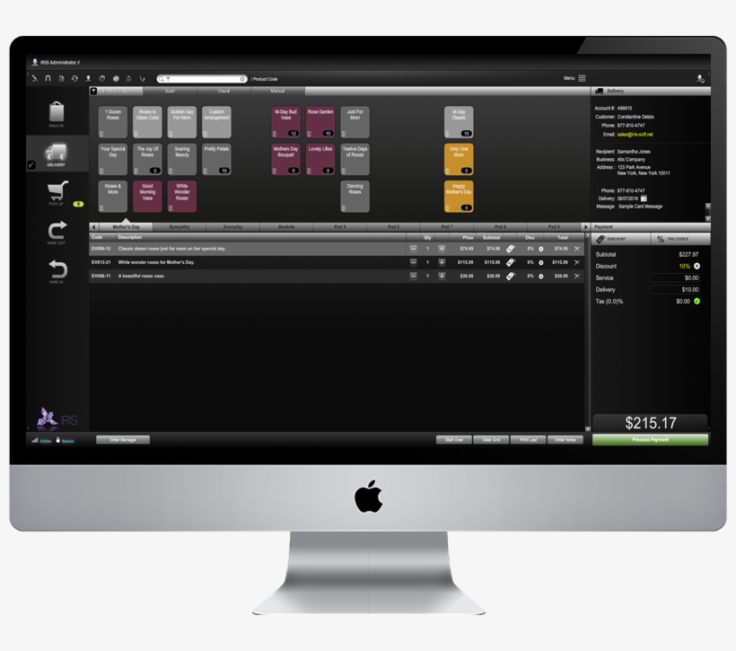 Floral Pos Product Pads - Floral Pos Software, transparent png #8924691