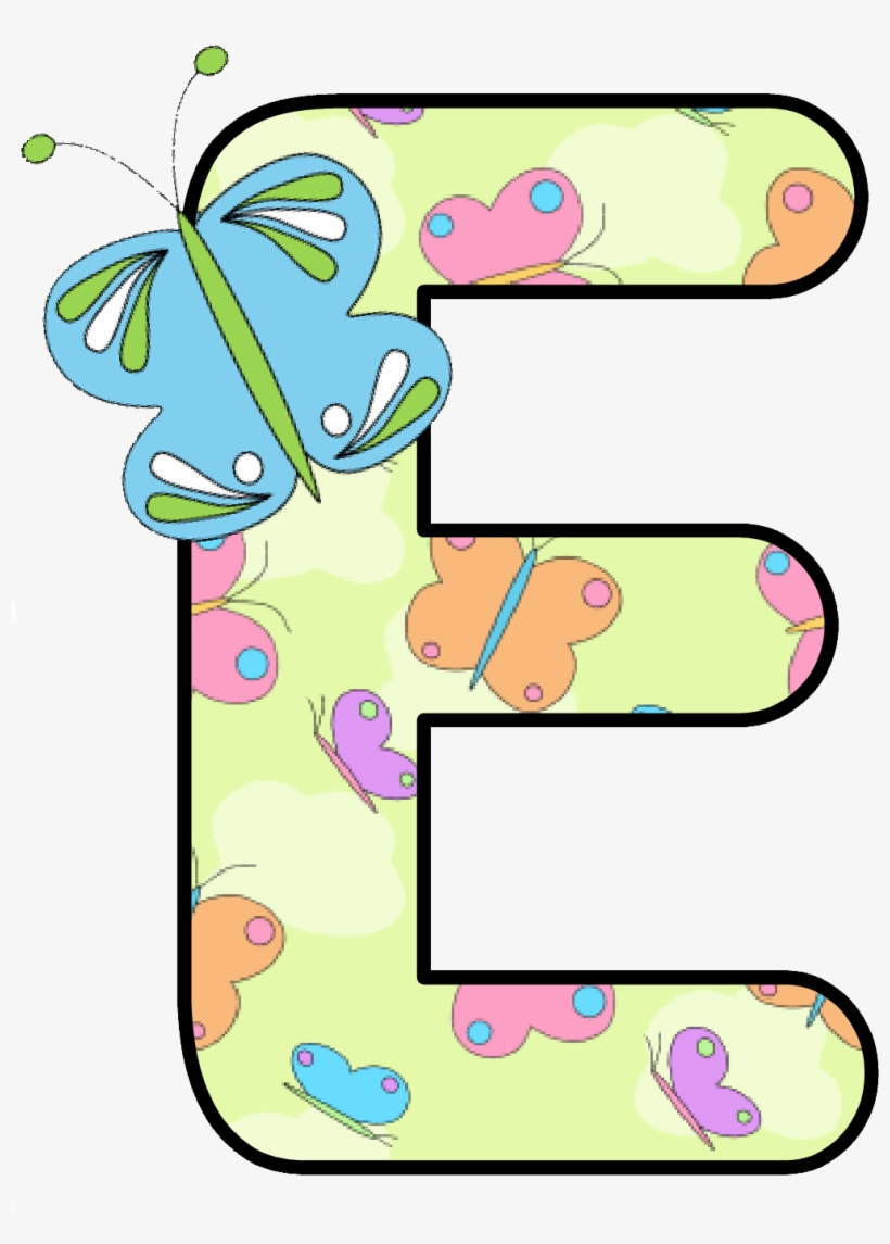 Alphabets Clipart Butterfly - Alphabet Letters Clip Art, transparent png #8924768